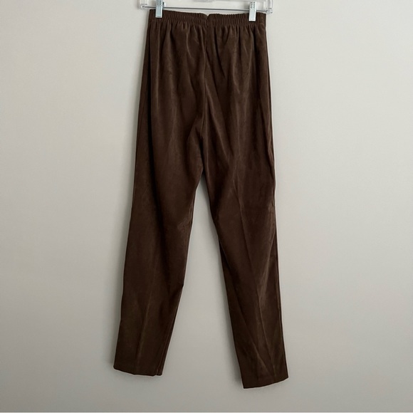 Vintage Expressions Faux Suede Crocodile Print 2 Piece Suit Size 6 - Picture 8 of 12